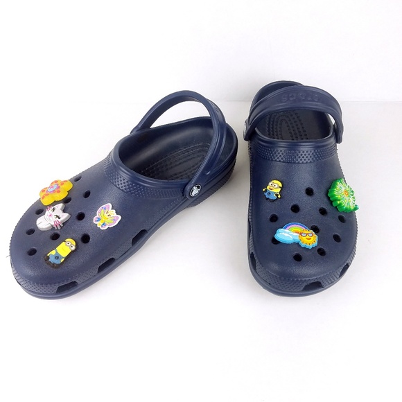black crocs with charms